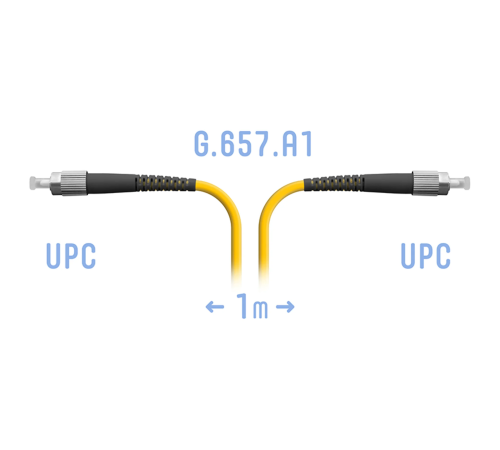 Патчкорд оптический FC/UPC SM G.657.A1 1 метр SNR SNR-PC-FC/UPC-A-1m