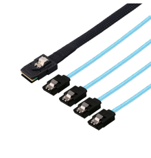 Кабель mSAS-4SATA 80см внутренний SNR SFF-8087/4SATA-80CM