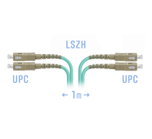 Патчкорд оптический SC MM Duplex 1метр SNR SNR-PC-SC/UPC-MM-DPX-1m