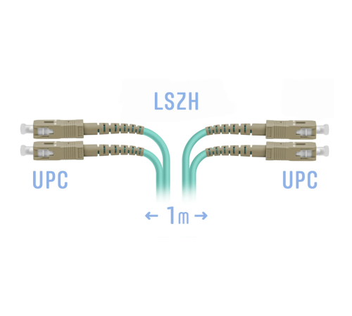 Патчкорд оптический SC MM Duplex 1метр SNR SNR-PC-SC/UPC-MM-DPX-1m Патчкорд оптический SC MM Duplex 1метр SNR SNR-PC-SC/UPC-MM-DPX-1m