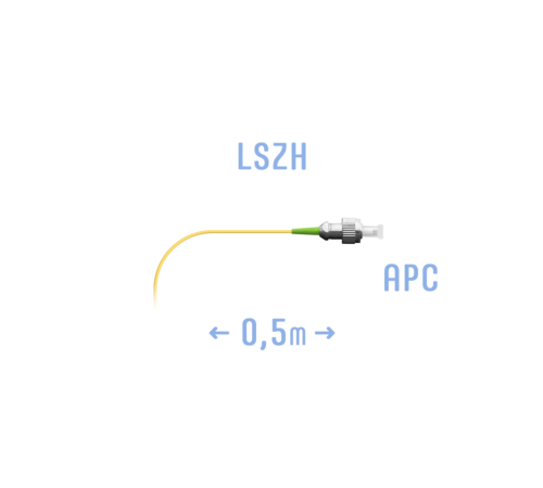 Пигтейл FC/APC SM (0.9) 0 5 m SNR pigtail 0,5 Пигтейл FC/APC SM (0.9) 0 5 m SNR pigtail 0,5
