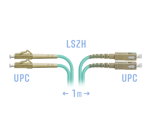 Патчкорд оптический LC/UPC-SC/UPC MM Duplex 1метр SNR SNR-PC-LC/UPC-SC/UPC-MM-DPX-1m Патчкорд оптический LC/UPC-SC/UPC MM Duplex 1метр SNR SNR-PC-LC/UPC-SC/UPC-MM-DPX-1m