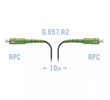 Патчкорд оптический FTTH SC/APC кабель 604-02-01 10 метров SNR SNR-PC-FTTH-SC/APC-B-10m
