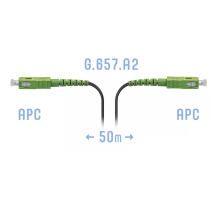 Патчкорд оптический FTTH SC/APC кабель 604-02-01 50 метров SNR SNR-PC-FTTH-SC/APC-B-50m