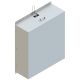 Шкаф ШРМ-1-2 800х900х300мм SNR SNR-ShRM-1-2