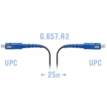 Патчкорд оптический FTTH SC/UPC кабель 604-02-01 25 метров SNR SNR-PC-FTTH-SC/UPC-B-25m