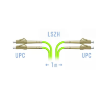 Патчкорд оптический LC/UPC-LC/UPC MM (OM5) Duplex 1 метр 2мм SNR SNR-PC-LC/UPC-MM5-DPX-1m (2 0) (2,0)