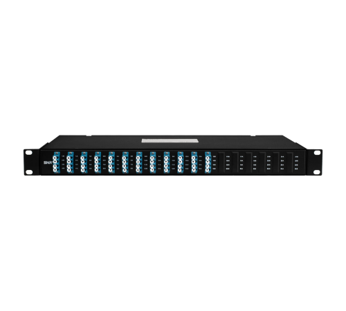 Пассивный оптический отвод 16 портов LC/UPC (деление 1х2) SM 1U SNR SNR-PO-TAP16/2-SM-LC/UPC-R