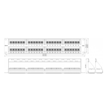 Коммутационная панель SNR SNR-UD-2U48-6-H