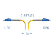 Патчкорд оптический LC/UPC SM G.657.A1 1 метр SNR SNR-PC-LC/UPC-A-1m