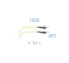 Шнур монтажный оптический FC/UPC SM G.657.A1 1 метр SNR SNR-PC-FC/UPC-A-1m (0 9) (0,9)