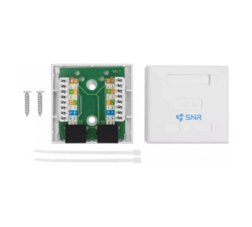 Розетка накладная 2хRJ45 ( SNR SNR-SMB-2109A) SNR SNR-C5E-WO2 Розетка накладная 2хRJ45 ( SNR SNR-SMB-2109A) SNR SNR-C5E-WO2