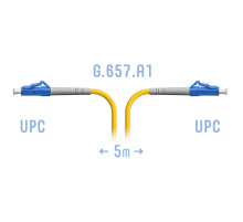 Патчкорд оптический LC/UPC SM G.657.A1 5 метров SNR SNR-PC-LC/UPC-A-5m