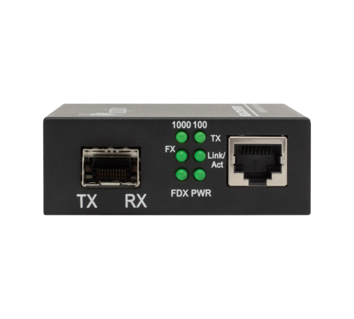Медиаконвертер 10/100/1000-Base-T / 100/1000Base-FX с SFP-портом B-OptiX BO-CVT-1000SFP