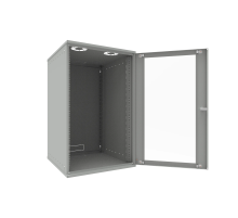 Шкаф телекоммуникационный настенный 18U 523х600х866мм серия LITE (стеклянная дверь) SNR SNR-TWC-18-GDL