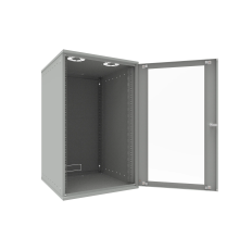 Шкаф телекоммуникационный настенный 18U 523х600х866мм серия LITE (стеклянная дверь) SNR SNR-TWC-18-GDL
