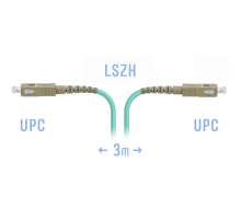 Патчкорд оптический SC/UPC MM 3m SNR SNR-PC-SC/UPC-MM-3m