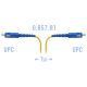 Патчкорд оптический SC/UPC SM G.657.A1 1 метр 2мм SNR SNR-PC-SC/UPC-A-1m (2 0) (2,0)