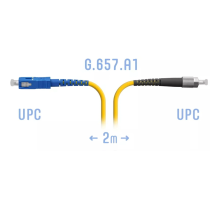 Патчкорд оптический FC/UPC-SC/UPC SM G.657.A1 2 метра SNR SNR-PC-FC/UPC-SC/UPC-A-2m