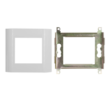 Лицевая панель 80х80 мм для модулей 45x45 металлический каркас SNR SNR-FP-M45