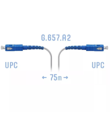 Патчкорд оптический FTTH SC/UPC кабель 604-02-01W 75 метров SNR SNR-PC-FTTH-SC/UPC-C-75m