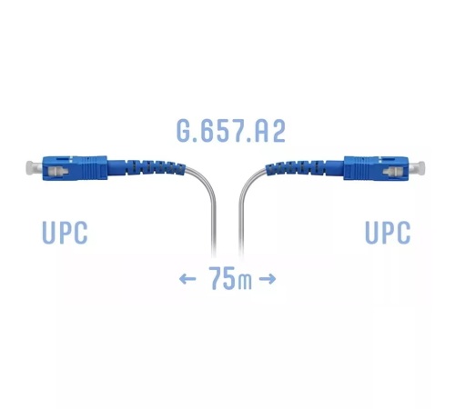 Патчкорд оптический FTTH SC/UPC кабель 604-02-01W 75 метров SNR SNR-PC-FTTH-SC/UPC-C-75m