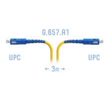 Патчкорд оптический SC/UPC SM G.657.A1 3 метра SNR SNR-PC-SC/UPC-A-3m
