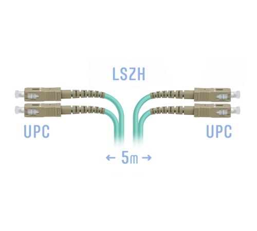 Патчкорд оптический SC MM Duplex 5метров SNR SNR-PC-SC/UPC-MM-DPX-5m Патчкорд оптический SC MM Duplex 5метров SNR SNR-PC-SC/UPC-MM-DPX-5m