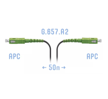 Патчкорд оптический FTTH SC/APC кабель 604-04-01 50 метров SNR SNR-PC-FTTH-SC/APC-E-50m