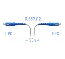 Патчкорд оптический FTTH SC/UPC кабель 604-02-01W 50 метров SNR SNR-PC-FTTH-SC/UPC-C-50m
