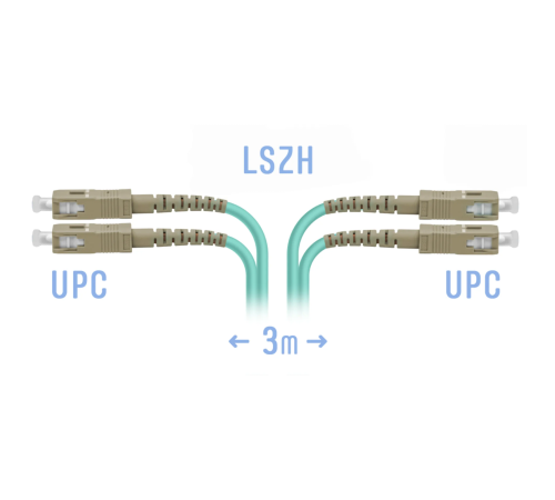 Патчкорд оптический SC MM Duplex 3метра SNR SNR-PC-SC/UPC-MM-DPX-3m Патчкорд оптический SC MM Duplex 3метра SNR SNR-PC-SC/UPC-MM-DPX-3m
