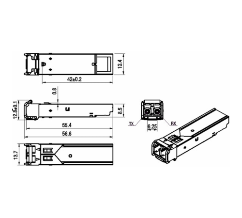 Модуль SFP+ CWDM SNR SNR-SFP+C27-10