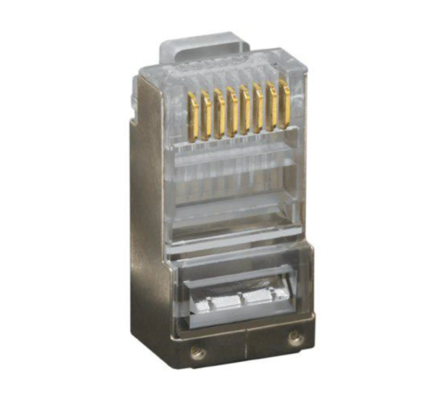 Коннектор RJ-45s 8P8C cat.5e экранированный (100 шт) SNR SNR-RJ-45s