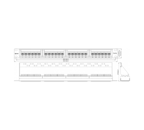 Коммутационная панель SNR SNR-UD-1U24-5E-H