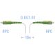 Патчкорд оптический FTTH SC/APC кабель 604-02-01W 10 метров SNR SNR-PC-FTTH-SC/APC-C-10m