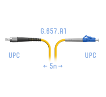 Патчкорд оптический LC/UPC-FC/UPC SM G.657.A1 5 метров SNR SNR-PC-LC/UPC-FC/UPC-A-5m