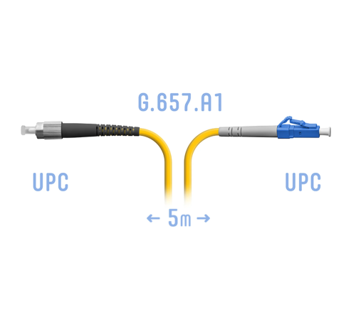 Патчкорд оптический LC/UPC-FC/UPC SM G.657.A1 5 метров SNR SNR-PC-LC/UPC-FC/UPC-A-5m Патчкорд оптический LC/UPC-FC/UPC SM G.657.A1 5 метров SNR SNR-PC-LC/UPC-FC/UPC-A-5m