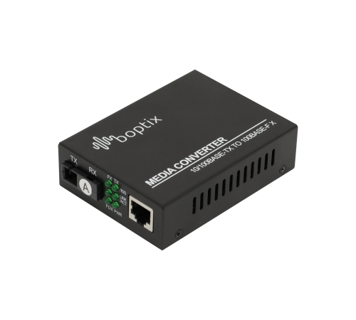 Медиаконвертер 10/100-Base-T / 100Base-FX Tx/Rx: 1310/1550нм LFP B-OptiX BO-CVT-100A Медиаконвертер 10/100-Base-T / 100Base-FX Tx/Rx: 1310/1550нм LFP B-OptiX BO-CVT-100A