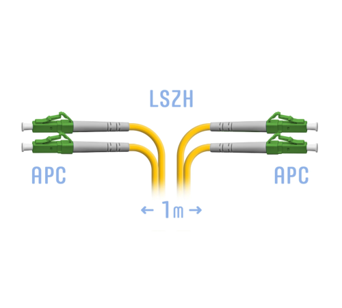 Патчкорд оптический LC/APC SM Duplex 1 метр SNR SNR-PC-LC/APC-DPX-1m Патчкорд оптический LC/APC SM Duplex 1 метр SNR SNR-PC-LC/APC-DPX-1m