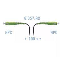 Патчкорд оптический FTTH SC/APC кабель 604-01-01 100 метров SNR SNR-PC-FTTH-SC/APC-A-100m