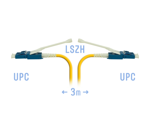 Патчкорд оптический LC/UPC SM Duplex (HD) 3 метра волокно G.657.A1 SNR SNR-PC-LC/UPC-A-DPX-HD-3m Патчкорд оптический LC/UPC SM Duplex (HD) 3 метра волокно G.657.A1 SNR SNR-PC-LC/UPC-A-DPX-HD-3m