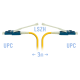 Патчкорд оптический LC/UPC SM Duplex (HD) 3 метра волокно G.657.A1 SNR SNR-PC-LC/UPC-A-DPX-HD-3m