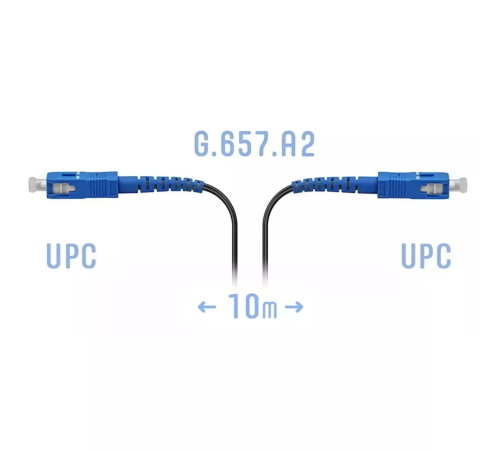 Патчкорд оптический FTTH SC/UPC кабель 604-02-01 10 метров SNR SNR-PC-FTTH-SC/UPC-B-10m