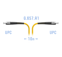 Патчкорд оптический FC/UPC SM G.657.A1 10 метров SNR SNR-PC-FC/UPC-A-10m