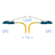 Патчкорд оптический LC/UPC SM Duplex (HD) 7 метров волокно G.657.A1 SNR SNR-PC-LC/UPC-A-DPX-HD-7m