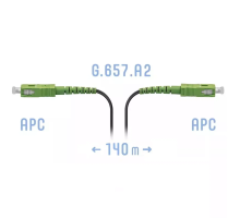 Патчкорд оптический FTTH SC/APC кабель 604-03-01 140 метров SNR SNR-PC-FTTH-SC/APC-D-140m