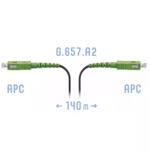 Патчкорд оптический FTTH SC/APC кабель 604-03-01 140 метров SNR SNR-PC-FTTH-SC/APC-D-140m