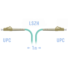 Патчкорд оптический LC/UPC MM 1m SNR SNR-PC-LC/UPC-MM-1m