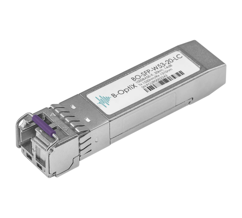 Модуль SFP WDM дальность до 20км LC (14dB) 1550нм B-OptiX BO-SFP-W53-20-LC