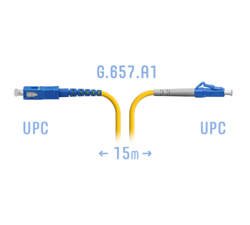 Патчкорд оптический LC/UPC-SC/UPC SM G.657.A1 15 метров SNR SNR-PC-LC/UPC-SC/UPC-A-15m Патчкорд оптический LC/UPC-SC/UPC SM G.657.A1 15 метров SNR SNR-PC-LC/UPC-SC/UPC-A-15m